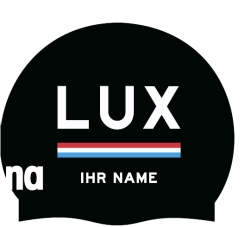 Arena Moulded Country Cap with name Luxembourg black