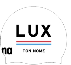 Arena Moulded Country Cap with name Luxembourg white