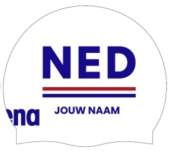 Arena Moulded Country Cap with name Netherlands white