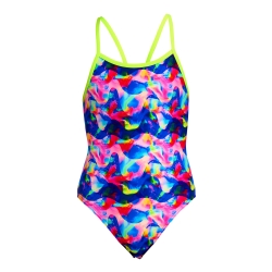 Funkita Girls Single Strap One Piece Wet Wave