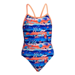 Funkita Girls Single Strap One Piece Forever Fossil