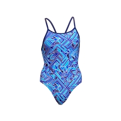 Funkita Girls Diamond Back One Piece blue blits