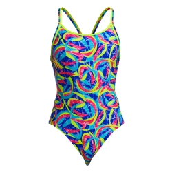 Funkita Ladies Diamond Back One Piece choppy waters