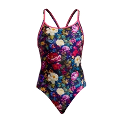 Funkita Ladies Diamond Back One Piece bed of roses