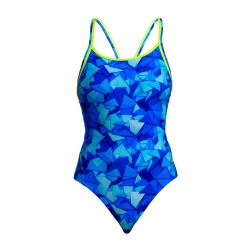 Funkita Ladies Diamond Back One Piece try blue