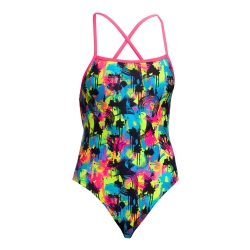 Funkita Ladies Strapped In One Piece Blotchy Babe
