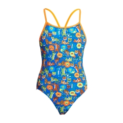 Funkita Girls Diamond Back One Piece Big Cat Bash