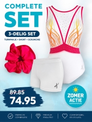 Turnpakje TS Flame ORANGE/WHITE SET